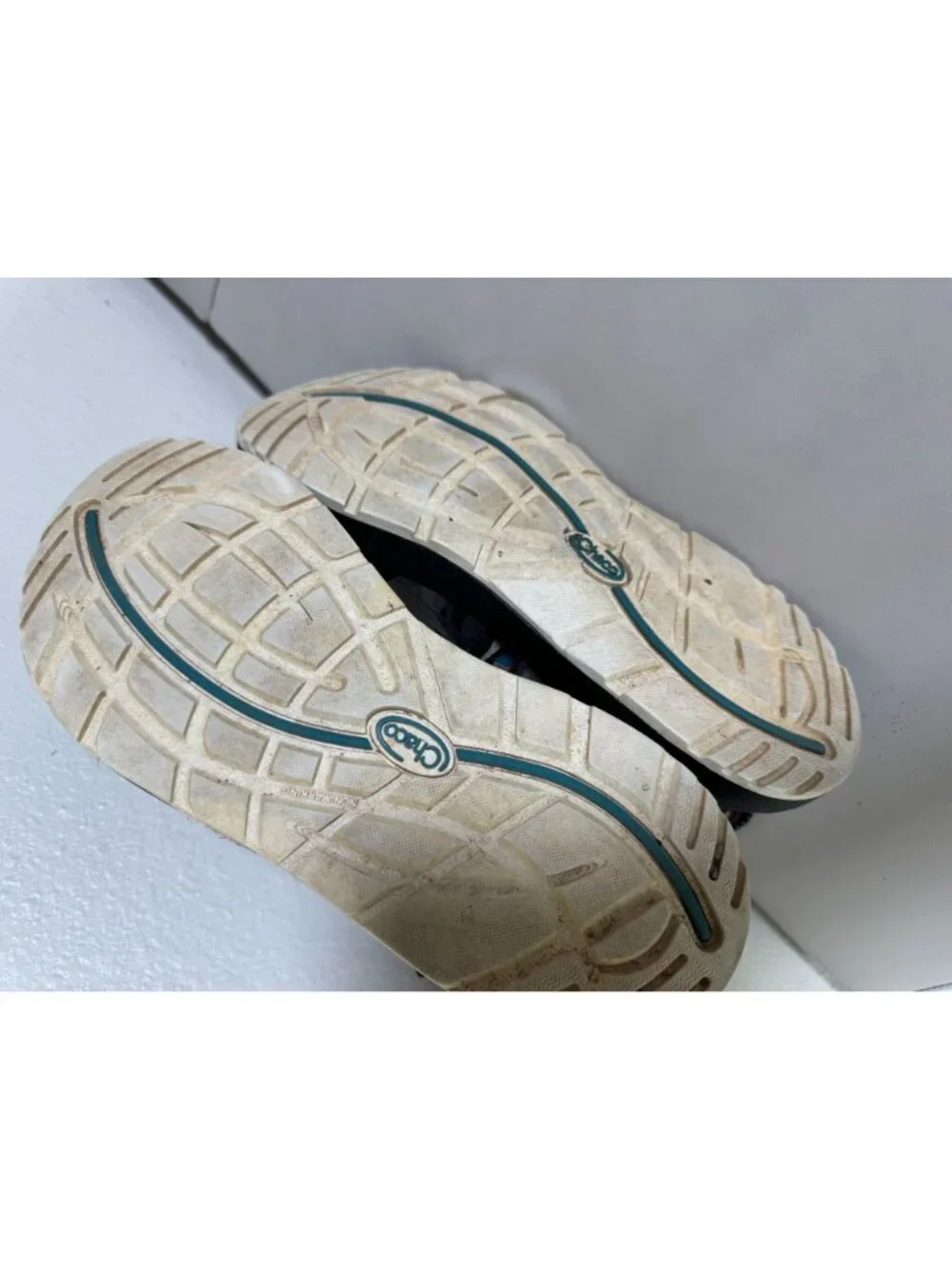 CHAC-OH…  Chaco Women's Strappy Teal Black Multi Sandals